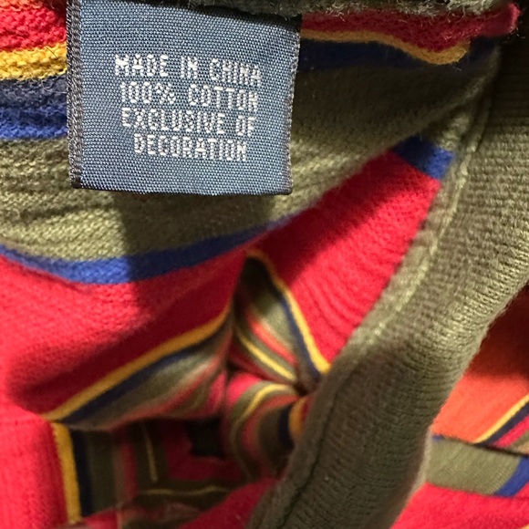 Polo by Ralph Lauren Men’s Size S Red, Green, Yellow, Blue, Orange Striped Polo - Picture 5 of 5